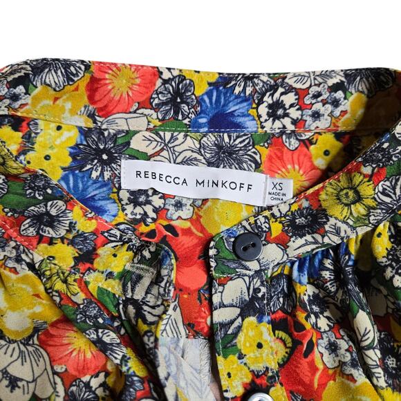 Rebecca Minkoff Tine Floral Midi Dress Size: XS - Picture 6 of 6